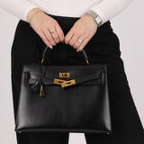 Hermès 1993 Black Box Sellier Kelly 32 GHW