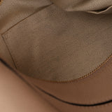 Loewe Leather Medium Taupe Pebbled Bicolor Puzzle