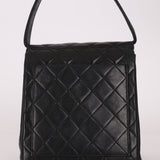 Vintage Chanel 1991 Lambskin Turnlock Kelly Top Handle 24K GP