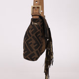 Fendi XL Mix Zucca Fringe Baguette