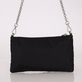 Prada Nylon French Bulldog Chain Pochette