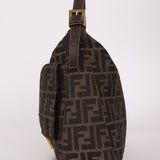 Rare Fendi Zucca Zip Mamma Baguette GHW