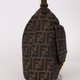 Rare Fendi Zucca Zip Mamma Baguette GHW