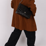 Rare Chanel 1996 Lambskin Large Diana SHW