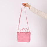 Bottega Veneta 2022 Intrecciato Mini Cabat Pink Tote