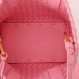 Bottega Veneta 2022 Intrecciato Mini Cabat Pink Tote