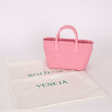 Bottega Veneta 2022 Intrecciato Mini Cabat Pink Tote