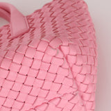 Bottega Veneta 2022 Intrecciato Mini Cabat Pink Tote