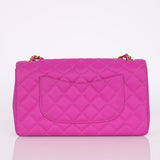 Ultra-Rare Chanel 1994 Magenta Nylon Classic Flap