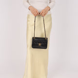 Chanel 2019 Lambskin and Caviar Square Flap