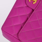 Ultra-Rare Chanel 1994 Magenta Nylon Classic Flap