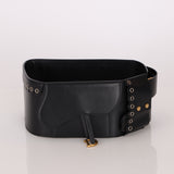 Dior 2018 Saddle Grommet Wide Belt 75