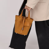 Hermès 2021 Sesame Cargo Picotin 18 PHW