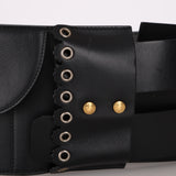 Dior 2018 Saddle Grommet Wide Belt 75