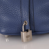 Hermès 2018 Bleu Brighton Capucine Taurillon Clemence and Swift Éclat Picotin Lock 18 PHW