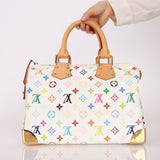 Limited Edition Louis Vuitton x Takashi Murakami Multicolor Speedy 30