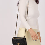 Chanel 2019 Lambskin and Caviar Square Flap