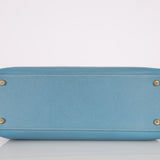 Hermès 2005 Bleu Jean Epsom Retourne Kelly 32 GHW