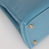 Hermès 2005 Bleu Jean Epsom Retourne Kelly 32 GHW