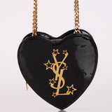 Saint Laurent Patent Love Heart Mini Crossbody