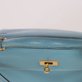 Hermès 2005 Bleu Jean Epsom Retourne Kelly 32 GHW