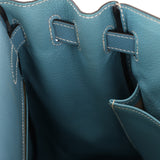 Hermès 2005 Bleu Jean Epsom Retourne Kelly 32 GHW