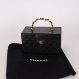 Ultra-Rare Chanel 1992 Lambskin Beauty Train Trunk Vanity Case 24K GP