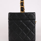 Ultra-Rare Chanel 1992 Lambskin Beauty Train Trunk Vanity Case 24K GP