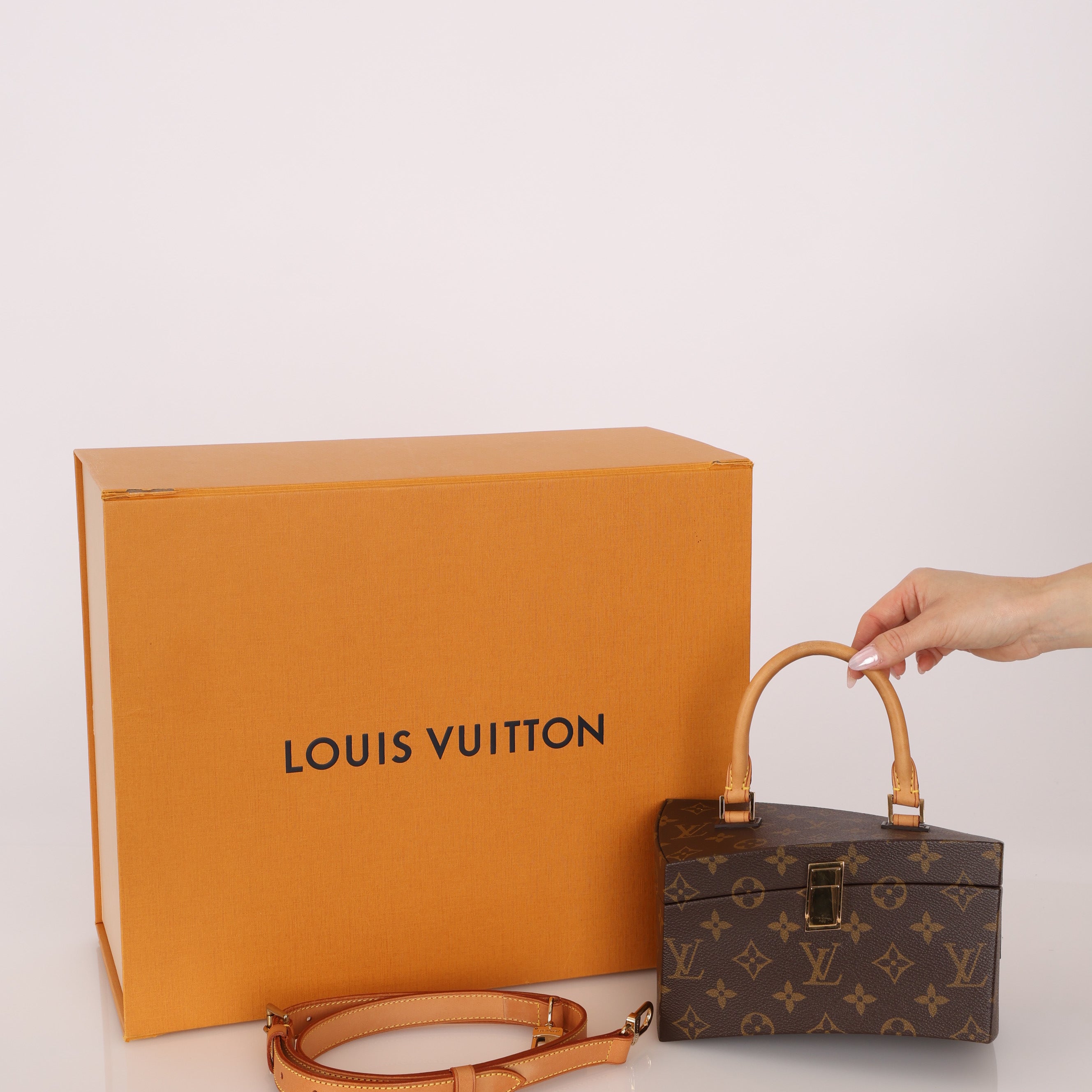 Limited Edition Louis Vuitton x Frank Gehry Monogram Twisted Box with Strap