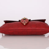 Gucci Leather Red Heart Locket Pochette