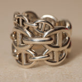 Hermes Chaine d'Ancre Enchainee Ring, Size US 6.5