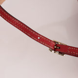 Gucci Leather Red Heart Locket Pochette