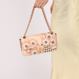 Rare Chanel 2005 Satin Camellia Classic Flap