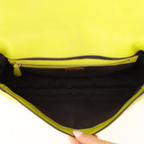 Fendi Lime Zucca 1974 Embossed Baguette
