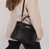 Hermès 2009 Noir Swift Kelly 32 GHW