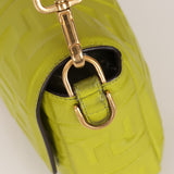 Fendi Lime Zucca 1974 Embossed Baguette