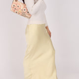 Rare Chanel 2005 Satin Camellia Classic Flap