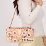 Rare Chanel 2005 Satin Camellia Classic Flap
