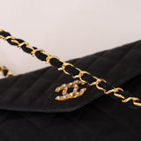Chanel 1987 Satin Envelope Precious Crystal CC Square Flap 24K GP
