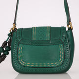 Gucci Calfskin Snaffle Bit Bamboo Shoulder Bag
