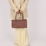 Rare Chanel 2013 Calfskin Mauve Small Cerf Executive Shopper Tote