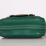 Gucci Calfskin Snaffle Bit Bamboo Shoulder Bag