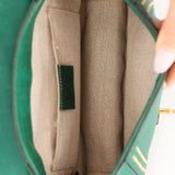 Gucci Calfskin Snaffle Bit Bamboo Shoulder Bag