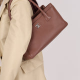Rare Chanel 2013 Calfskin Mauve Small Cerf Executive Shopper Tote