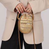 Ultra-Rare Chanel 19A Metallic Tweed & Sequin Paris-Egypt Camera Case