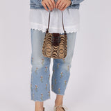 Fendi Ponyhair Mini Baguette Shoulder Bag