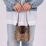 Fendi Ponyhair Mini Baguette Shoulder Bag