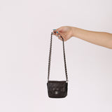 Chanel 2000 Lambskin Chocolate Bar Micro Crossbody