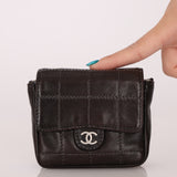 Chanel 2000 Lambskin Chocolate Bar Micro Crossbody