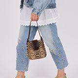 Fendi Ponyhair Mini Baguette Shoulder Bag